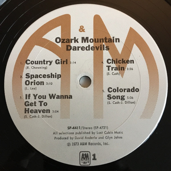 The Ozark Mountain Daredevils : The Ozark Mountain Daredevils (LP, Album, Pit)