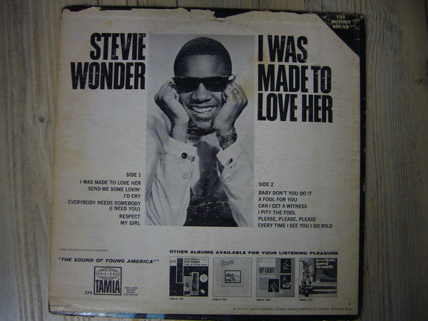 Stevie Wonder : I Was Made To Love Her (LP, Album)