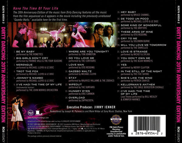 Various : Dirty Dancing (Twentieth Anniversary Edition) (CD, Comp, RM, Sil)