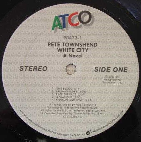 Pete Townshend : White City (A Novel) (LP, Album, SP )