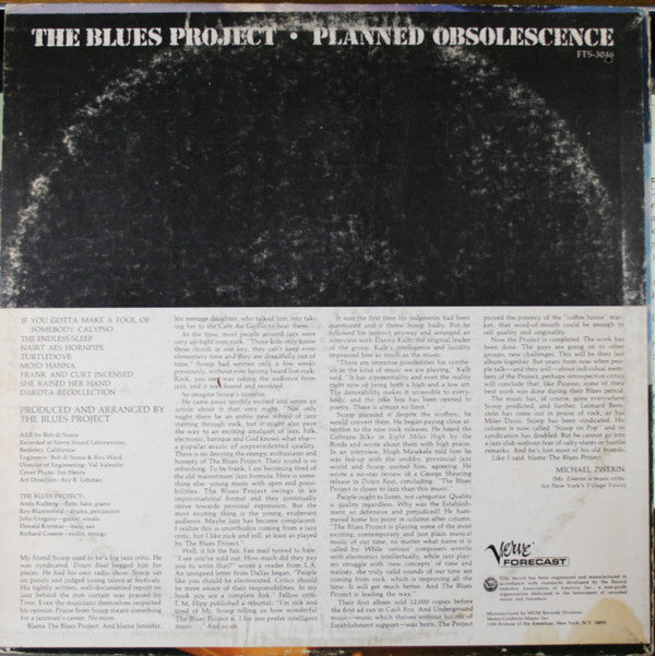 The Blues Project : Planned Obsolescence (LP, Album)