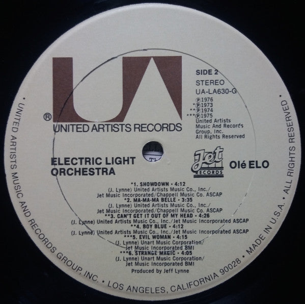 Electric Light Orchestra : Olé ELO (LP, Comp, All)