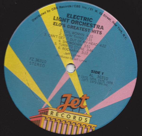 Electric Light Orchestra : ELO's Greatest Hits (LP, Comp, Club, Car)