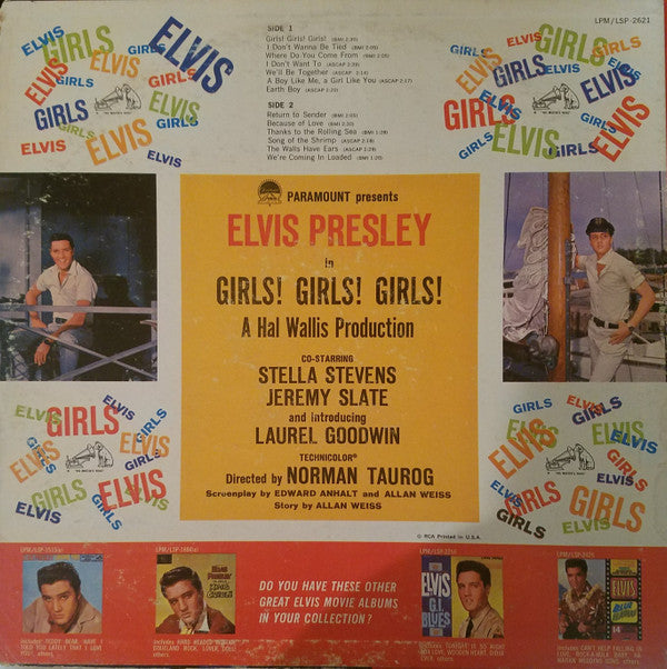 Elvis Presley : Girls! Girls! Girls! (LP, Album, Mono, Hol)