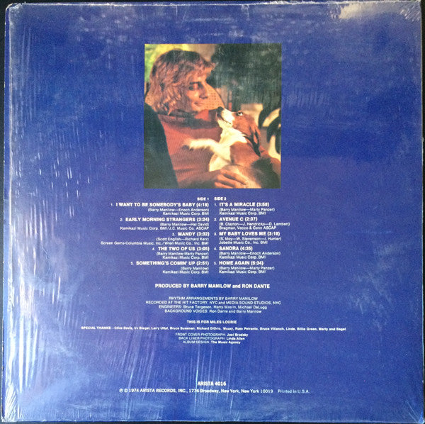 Barry Manilow : Barry Manilow II (LP, Album, RE)