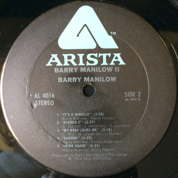 Barry Manilow : Barry Manilow II (LP, Album, RE)