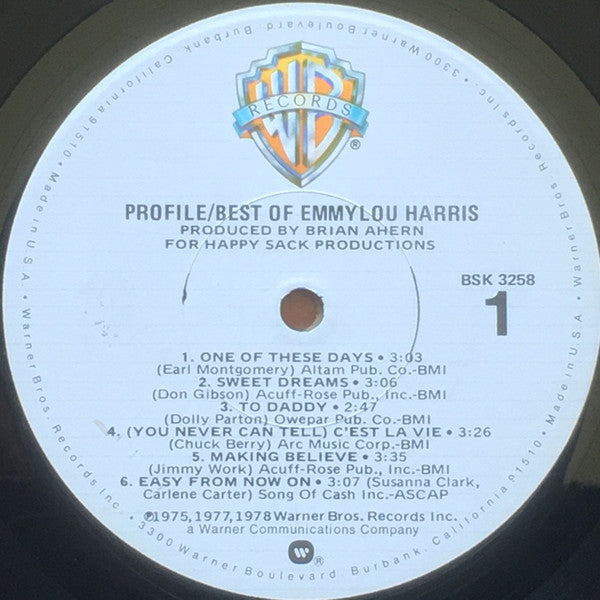 Emmylou Harris : Profile- Best Of Emmylou Harris (LP, Comp, Los)