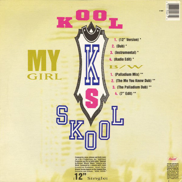 Kool Skool : My Girl (12", Single)