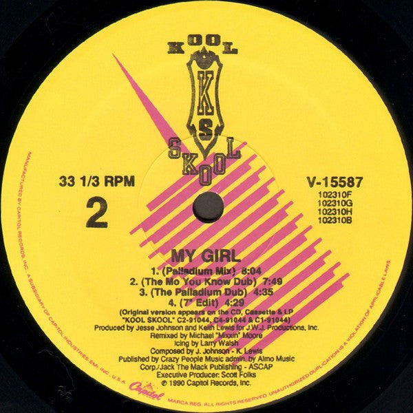 Kool Skool : My Girl (12", Single)