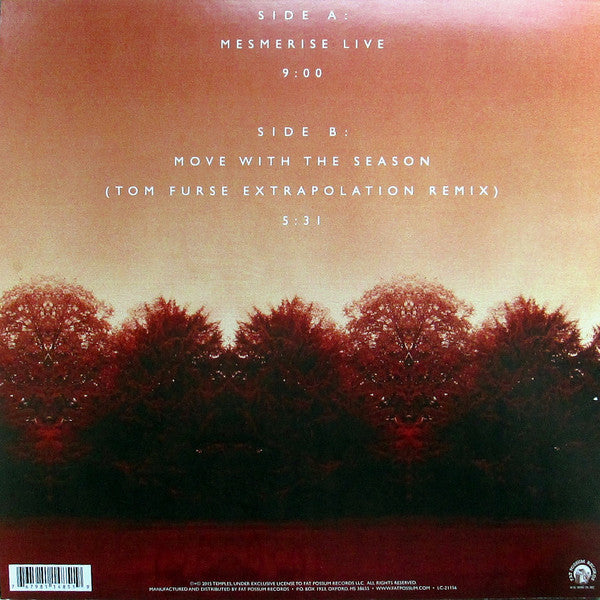 Temples (4) : Mesmerise Live (12", EP, Ltd, Ora)