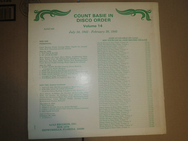 Count Basie : Count Basie In Disco Order Volume 14 (LP, Comp)