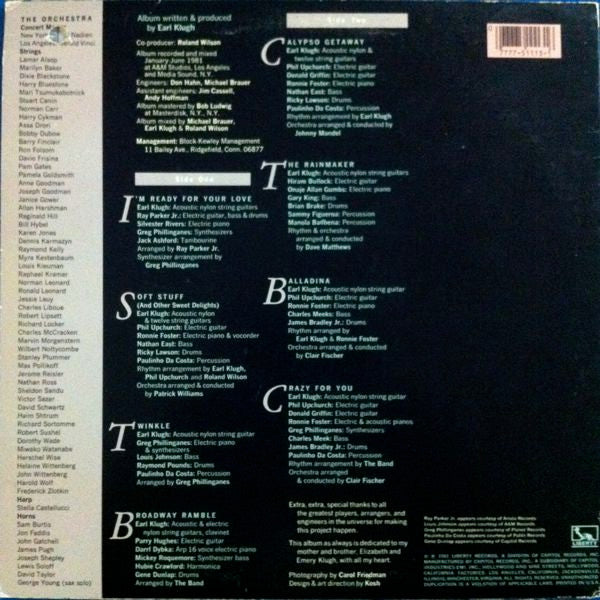 Earl Klugh : Crazy For You (LP, Album)