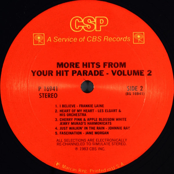 Various : More Hits From Your Hit Parade Volume 8 (LP, Comp)