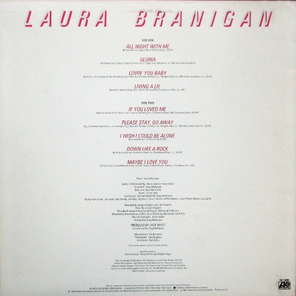 Laura Branigan : Branigan (LP, Album, AR )