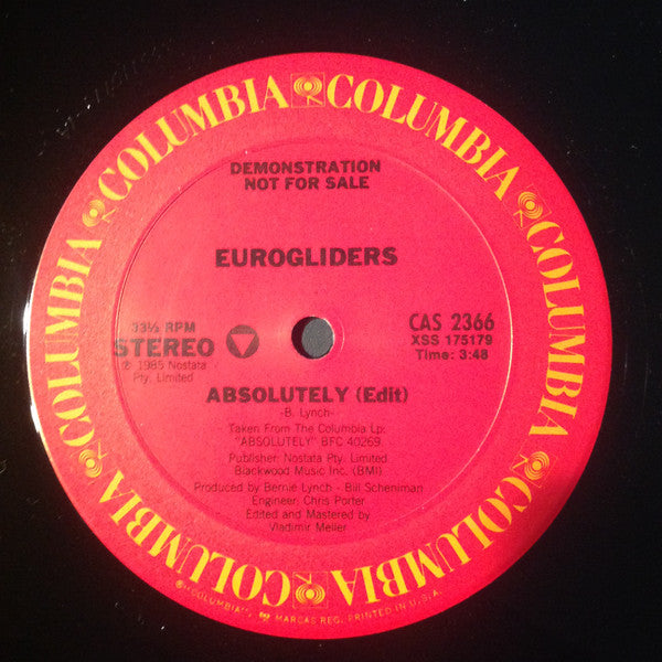 Eurogliders : Absolutely (12", Promo)