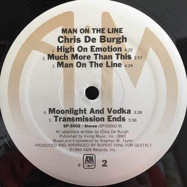 Chris De Burgh : Man On The Line (LP, Album,  C )