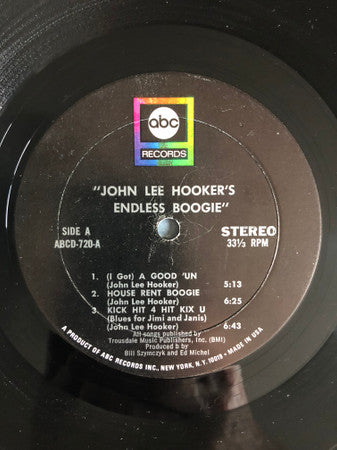John Lee Hooker : Endless Boogie (2xLP, Album, Mon)