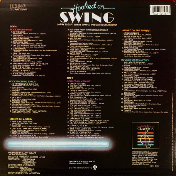 Larry Elgart And His Manhattan Swing Orchestra : Hooked On Swing (LP, Album)