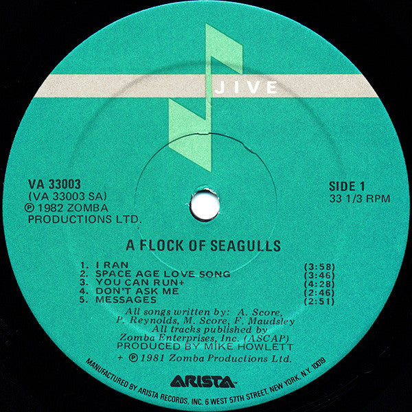 A Flock Of Seagulls : A Flock Of Seagulls (LP, Album, Mon)