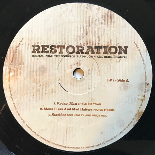 Various : Restoration: Reimagining The Songs Of Elton John And Bernie Taupin (2xLP, Comp, Nas)