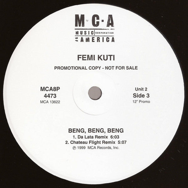 Femi Kuti : Beng, Beng, Beng (2x12", Promo)