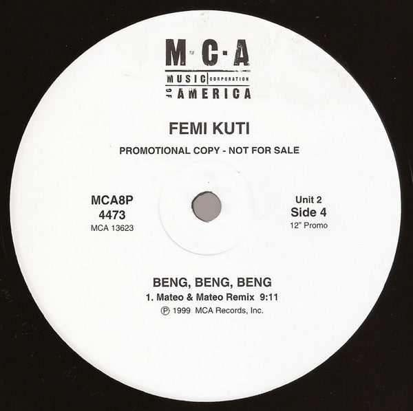 Femi Kuti : Beng, Beng, Beng (2x12", Promo)