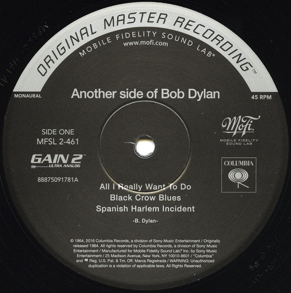 Bob Dylan : Another Side Of Bob Dylan (2x12", Album, Mono, Ltd, Num, RE, RM, 180)