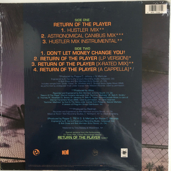 Mel-Low : Return Of The Player (12", Maxi)