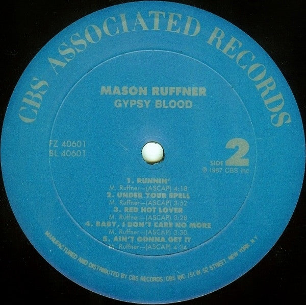 Mason Ruffner : Gypsy Blood (LP, Album)