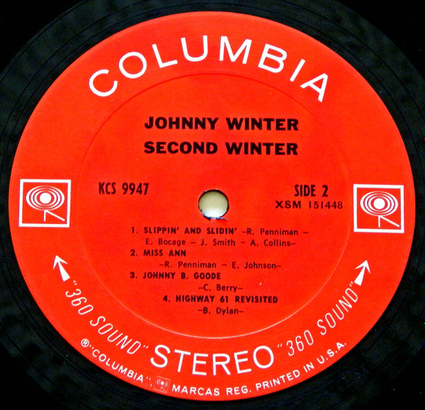 Johnny Winter : Second Winter (2xLP, Album, San)