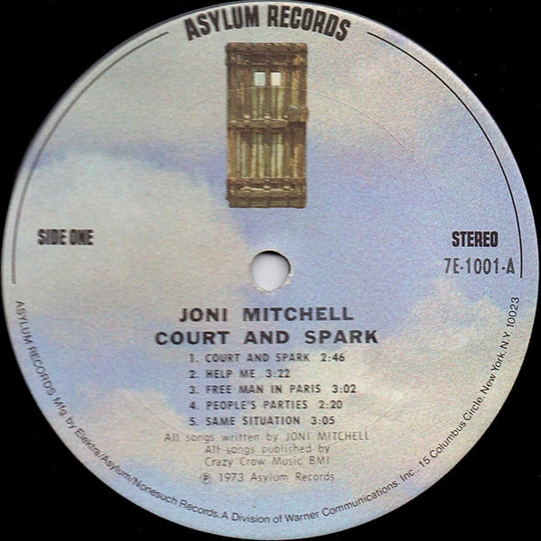 Joni Mitchell : Court And Spark (LP, Album, RP, San)