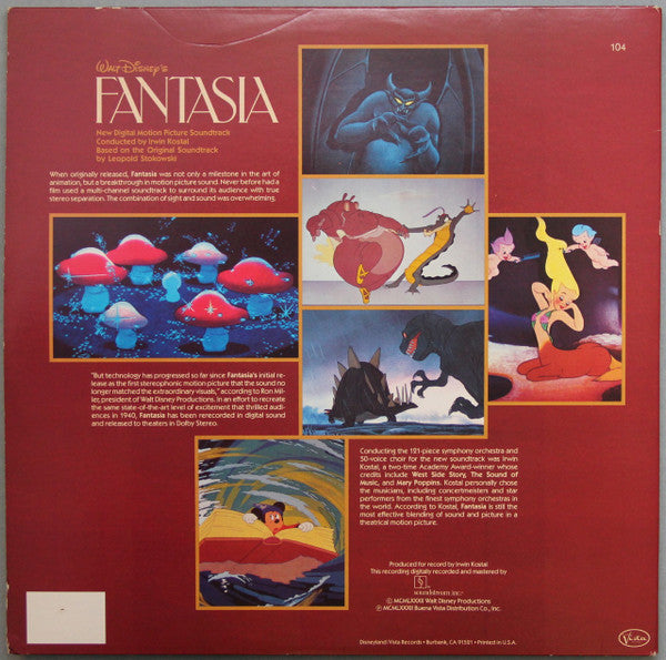 Irwin Kostal : Walt Disney's Fantasia (New Digital Motion Picture Soundtrack) (2xLP, Album)