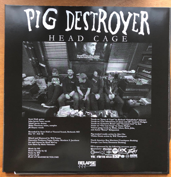 Pig Destroyer : Head Cage (LP, Album, Ltd, Whi)