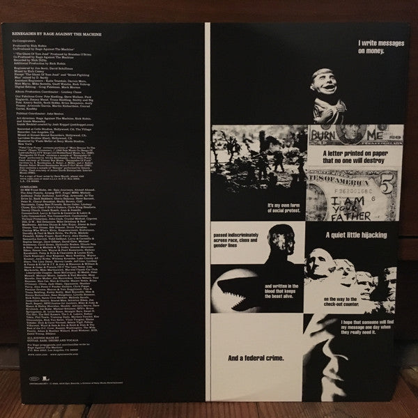 Rage Against The Machine : Renegades (LP, Album, RE, RM, 180)