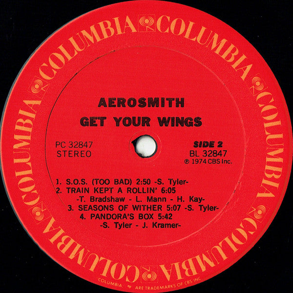 Aerosmith : Get Your Wings (LP, Album, RE, Pit)