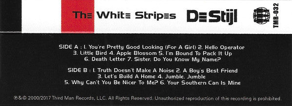 The White Stripes : De Stijl (Cass, Album, RE, RP, Red)