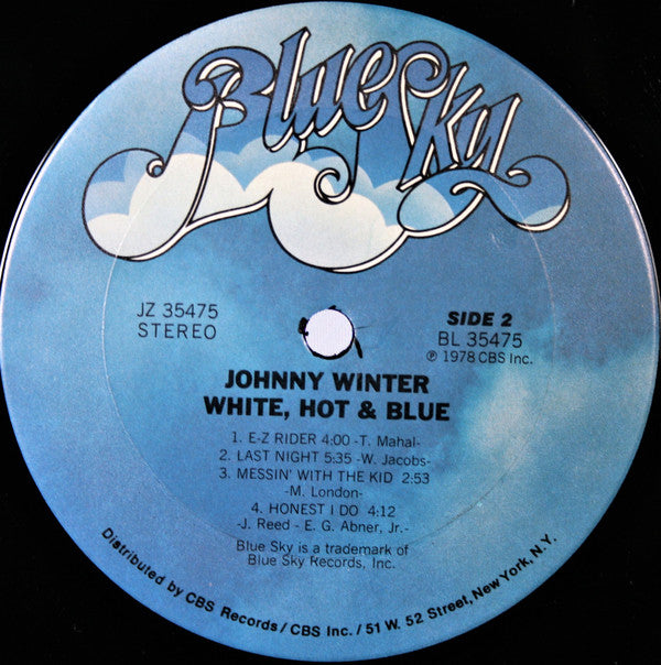 Johnny Winter : White, Hot & Blue (LP, Album, Ter)