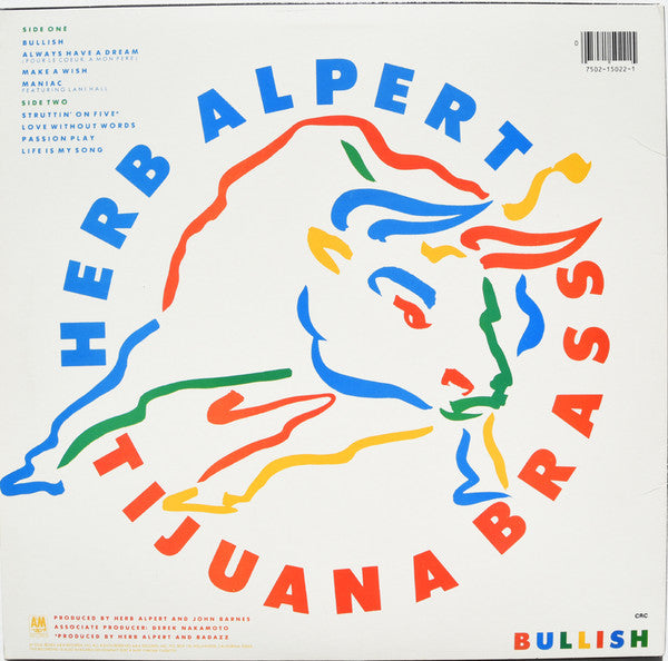 Herb Alpert / Tijuana Brass* : Bullish (LP, Album, Club, CRC)