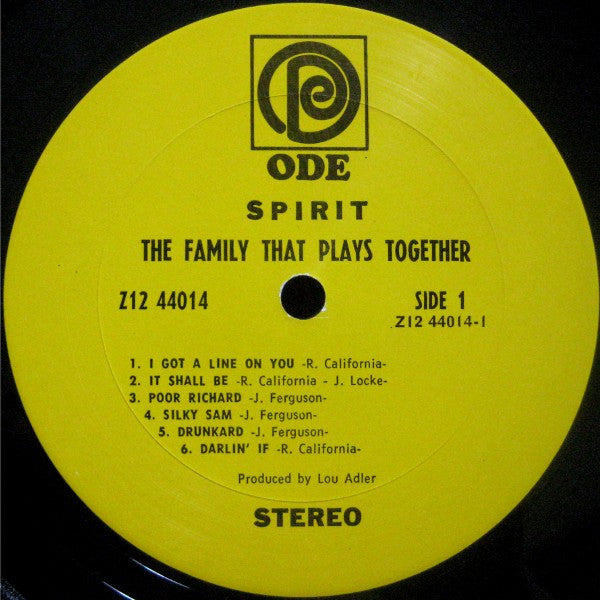 Spirit (8) : The Family That Plays Together (LP, Album, Pit)
