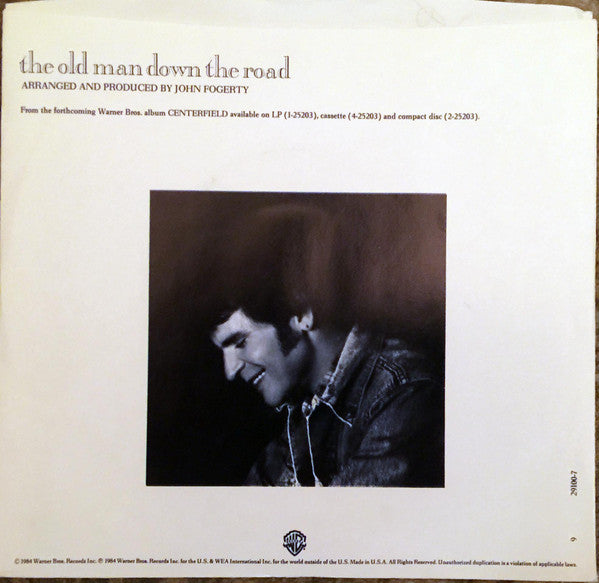 John Fogerty : The Old Man Down The Road (7", Single, Styrene, All)