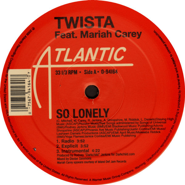 Twista : So Lonely / Do Wrong (12")