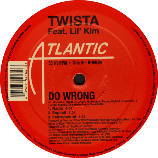 Twista : So Lonely / Do Wrong (12")