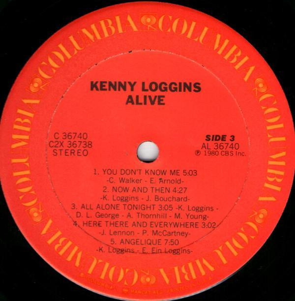 Kenny Loggins : Alive (2xLP, Album, Gat)