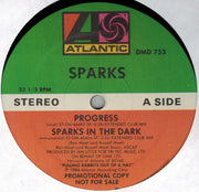 Sparks : Progress (12", Maxi, Promo, SP )