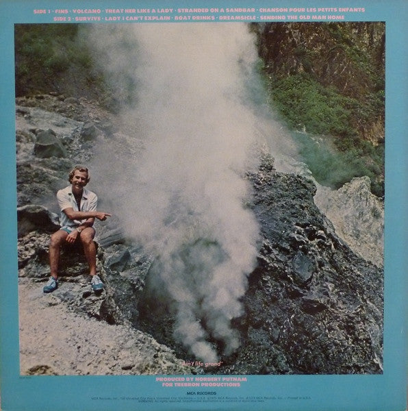 Jimmy Buffett : Volcano (LP, Album, Pin)