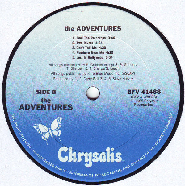 The Adventures : The Adventures (LP, Album)