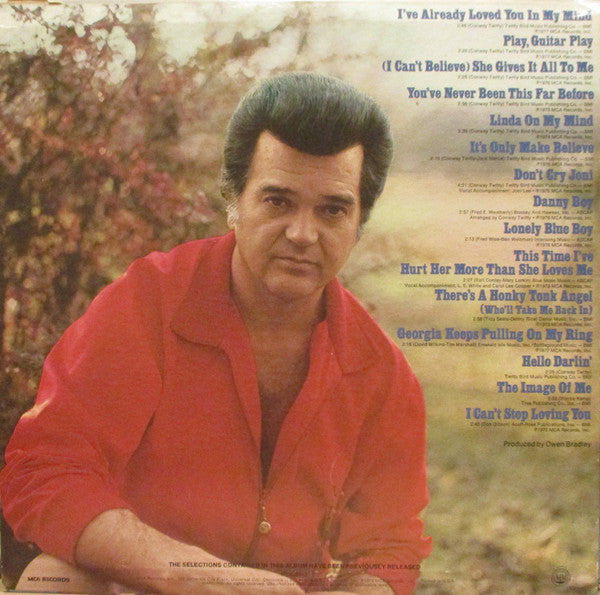 Conway Twitty : The Very Best Of Conway Twitty (LP, Comp, Pin)