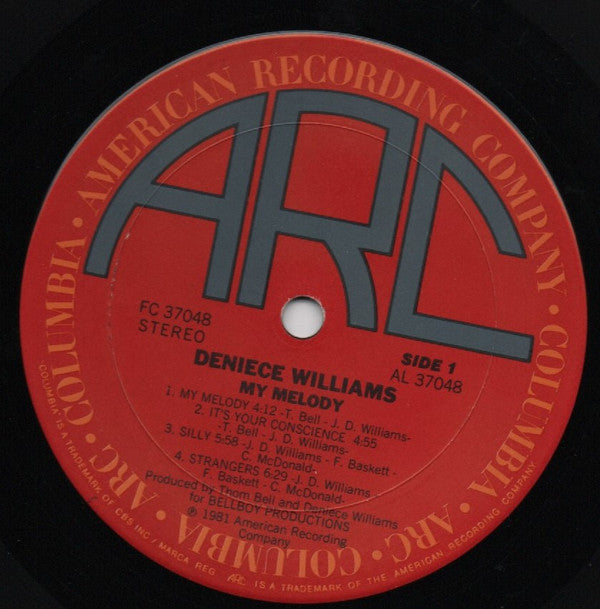 Deniece Williams : My Melody (LP, Album, Ter)