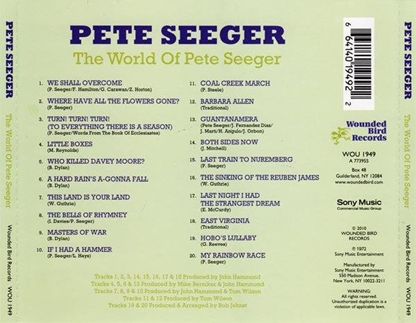 Pete Seeger : The World Of Pete Seeger (CD, Comp)