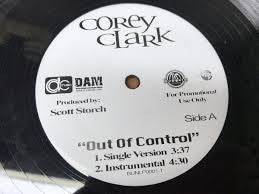 Corey Clark : Out Of Control (12", Maxi, Promo)